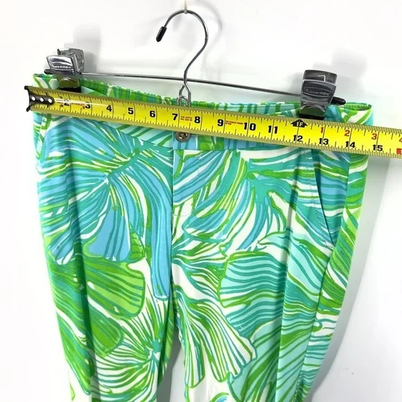 Lilly Pulitzer Alina Slim Ankle Pants Womens 0 Fronds Place Print Tropical Color - Picture 10 of 13